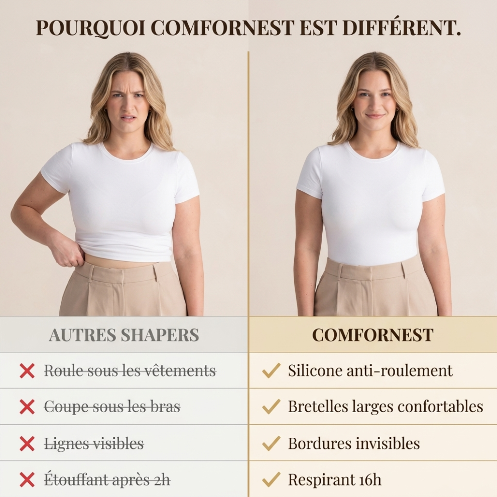 ComfortNest – Camisole Sculptante Invisible